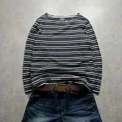 archive beams border l/s tee グランジ アメカジ　L