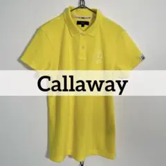 ★Callaway半袖ポロシャツ レディースL イエロー ゴルフウェア スポーツ