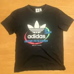adidas 3ストライプ 黒 Tシャツ