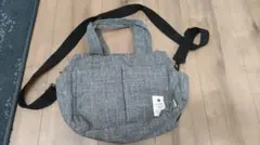 収納たくさんハンドバッグ（グレー）