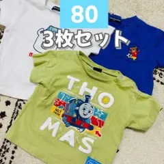 3枚moujonjon 半袖Tシャツ 80cm ムージョンジョン　クレセントのサムネイル
