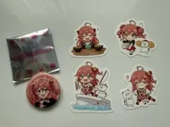 【シリアルコード1枚付き】スシロー コラボ さくらみこ 缶バッジ1種＋ピック4種