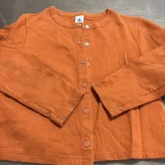 PETIT BATEAU オレンジ カーディガン 8ans/128cm