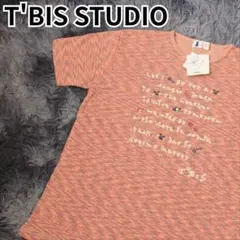 T'BIS STUDIO レディース Tシャツ 表にプリント タグ付き Mのサムネイル