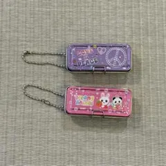 あの頃の缶ペンケースマスコット　ガチャ　キーホルダー　平成レトロ