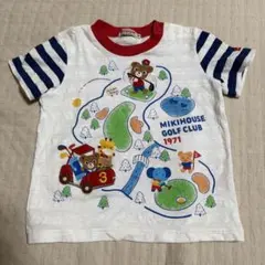 MIKI HOUSE ゴルフ柄 半袖Tシャツ 90cmのサムネイル