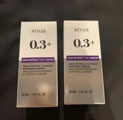 Anua アヌア レチノール0.3+ナイアシンリニューイングセラム 2本セット