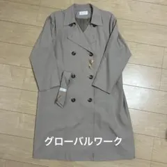 【グローバルワーク】トレンチコート　グレージュ　軽量　M _9
