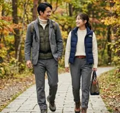 希少✨ノースフェイス ヘリンボーン ストレッチ パンツ ゴルフ ウェア グレーM