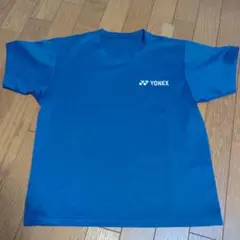YONEX 青 Tシャツ ロゴ入り