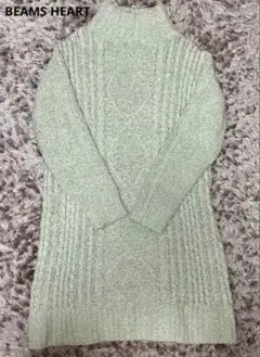 最終値下【BEAMS HEART】タートルネックニットワンピース