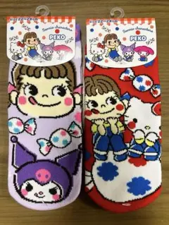 Sanrio Peko ペコちゃん ソックス 2足セット 22-24cmのサムネイル