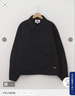 新品完売品Dickies（ディッキーズ） ジッパージャケット ブラックL