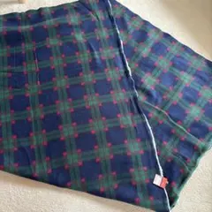 フリース生地 ネイビー グリーン レッド チェック