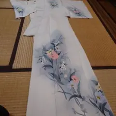 別誂トールサイズ付下正絹袷未使用しつけ付き友禅創作品 - メルカリ