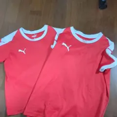 PUMA レッド Tシャツ 130　150サイズ 2枚セット