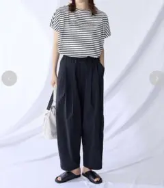 【ウエストゴム】撥水バレルパンツのサムネイル
