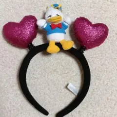 ディズニー　カチューシャ　ドナルド　【コースター付】