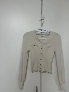 アイボリー長袖カーディガン〈フリーサイズ〉