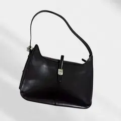 Courreges ヴィンテージ レザー ワンショルダーバッグ ブラウン