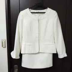 35 ホワイトスーツセット（ジャケット・スカート）１１号