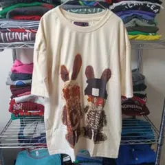 【新品】③バットラビットМストリート系 Tシャツファッションメンズレディース動物