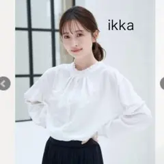 【タグあり未使用品】ikka 襟フリル2WAYブラウスのサムネイル