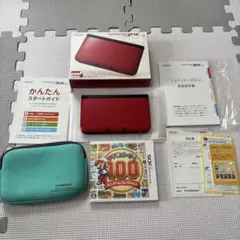 Nintendo 3DS LL レッド 本体 マリオパーティ100セット