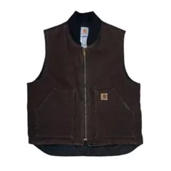 00s Carhartt カーハート ダックベスト ブラウン L 良個体
