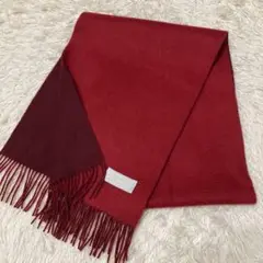 【美品】Cashmere World カシミヤワールド 高級 マフラー ストール