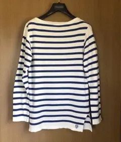 《オーシバル ORCIVAL》 ボーダーTシャツ 長袖　フランス製　ブルー ×白