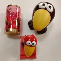 【新品未使用・箱付き】森永 チョコボール キョロちゃん 3点セット 当時物のサムネイル