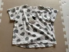 新品　未使用　トップバリュー　牛柄　牛刺繍 Tシャツ　100