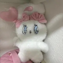 エスターバニー　ハートバルーンぬいぐるみ　クリームバニー　白　ホワイト