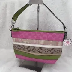 COACH　ハンドバッグ シグネチャー パッチワーク ホーボー F14725