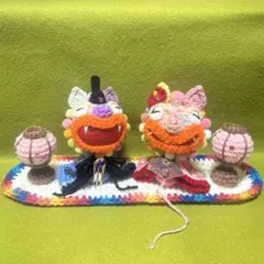 シーサーsanお内裏とお雛様お飾り(´˘`＊)ハンドメイド