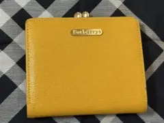 Burberry バーバリー がま口 二つ折り財布 イエロー ノバチェック