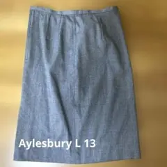 美品　Aylesbury アリスバーリー タイトスカート グレー L 13号