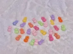うさぎ　カラフルヘアクリップ　28個