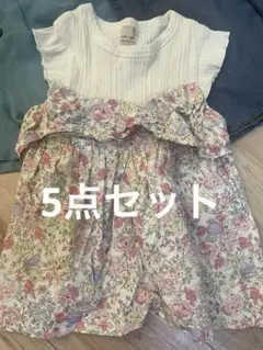 プティマイン花柄トップス、BeBeパンツセット UNIQLO おまけ多数