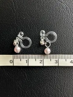 ピンクパール フックタイプイヤリング 未使用