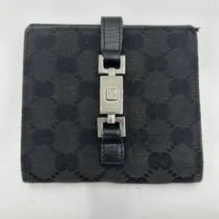 772 GUCCI GGロゴキャンバス ジャッキーライン コンパクトウォレット 772 GUCCI GGロゴキャンバス ジャッキーライン コンパクトウォレット