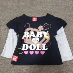 BABYDOLL  重ね着風ロンT　90cm