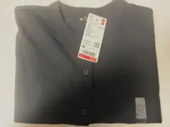UNIQLO UVカットジャージークルーネックカーディガン Mサイズ ブラック