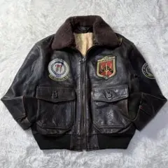 トップガン G-1 フライトレザージャケット L ダークブラウン TOPGUN