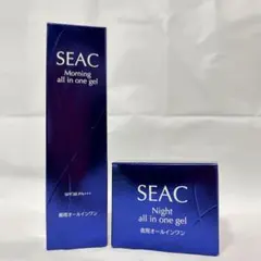 新品未開封✨️SEAC 薬用リンクル オールインワン朝用夜用セット 各50gのサムネイル