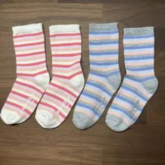 babyGap 靴下 ストライプ 2足セット 4-5才用