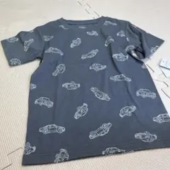車柄グレーTシャツ 120 新品　半袖　トップス　夏服