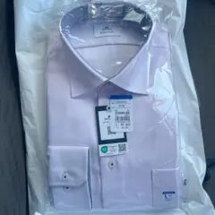 【洋服の青山】NON IRONMAX薄紫 ワイシャツ Lサイズ
