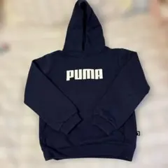 PUMA プーマ パーカー 128cnネイビー キッズ